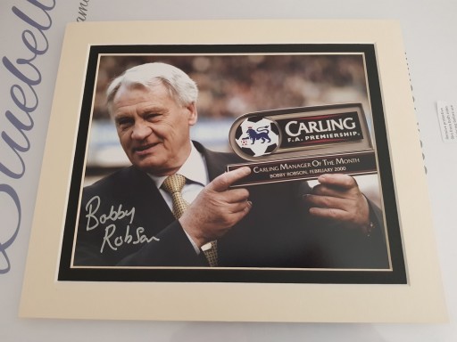 Sir Bobby Robson Newcastle Utd Signed & Framed Photo