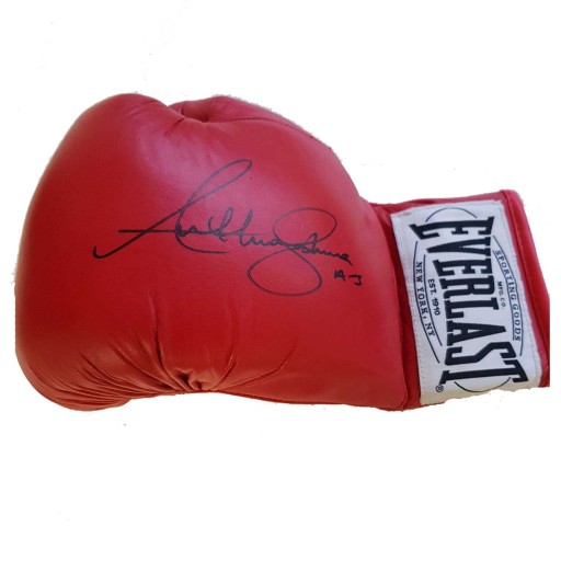 Anthony Joshua Boxing world champion signed boxing glove