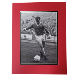 Bobby Charlton Manchester United Man Utd Legend Signed Mounted Photo