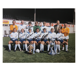 Derby County FC Division 1 Winners 1975 signed photo x7 McFarland etc