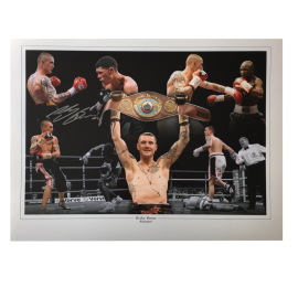 Ricky Burns Boxing Autographed Photo Montage